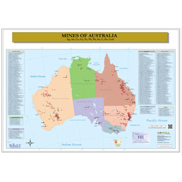 MINES OF AUSTRALIA MAP