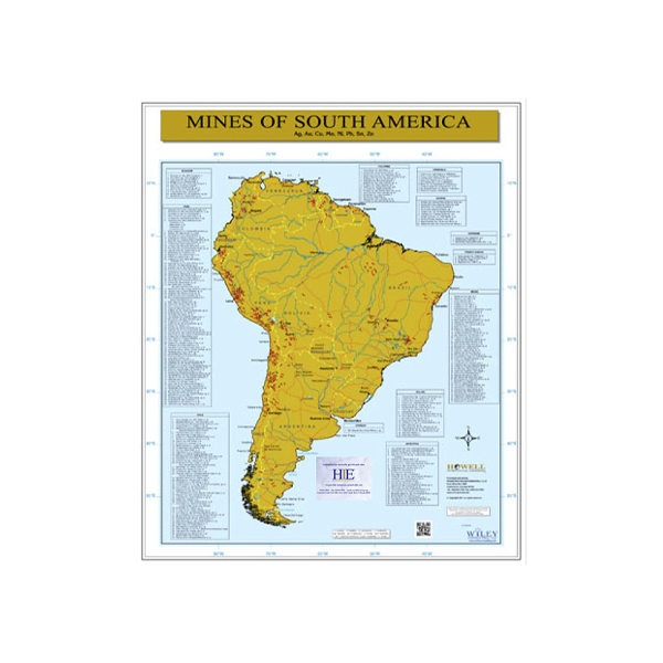 SOUTH AMERICA MINES MAP